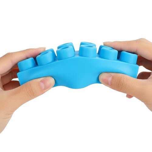 Sensorik - Gummiblöcke Set mit 80 Weichen Bausteinen im Koffer, Bunt - Easy2sell - Deluxe