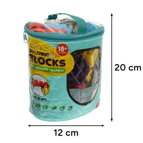 Sensorikblöcke für Kinder – 30 Weiche Gummiblöcke im Koffer, Bunt - Easy2sell - Deluxe