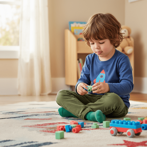 Sensorikblöcke für Kinder – 30 Weiche Gummiblöcke im Koffer, Bunt - Easy2sell - Deluxe