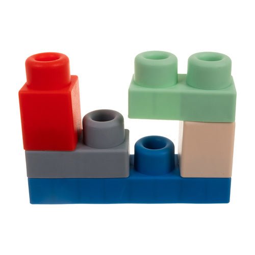 Sensorikblöcke für Kinder – 30 Weiche Gummiblöcke im Koffer, Bunt - Easy2sell - Deluxe