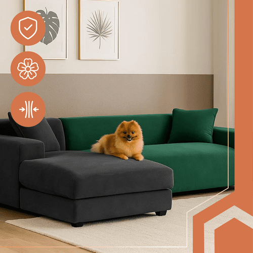 Sofabezug 145 - 185cm grün Ruhhy 26032 - Easy2sell - Deluxe