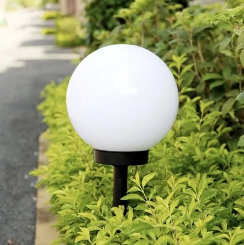 Solar - Gartenlampen 6er Set – LED Solarkugeln Kaltweiß mit Dämmerungssensor - Easy2sell - Deluxe