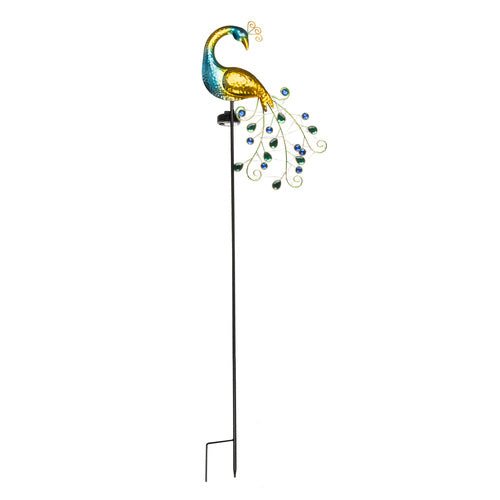 Solar Gartenleuchte Pfau – 3 - teiliges Set mit Dämmerungssensor, Mehrfarbig - Easy2sell - Deluxe