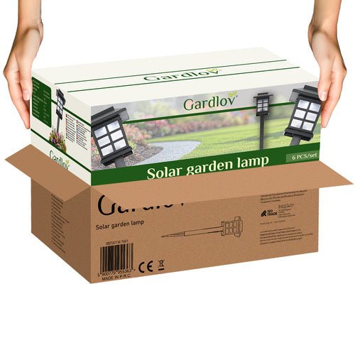Solar Gartenleuchten 6er Set – LED Solarleuchten Kaltweiß Wasserdicht IP44 - Easy2sell - Deluxe