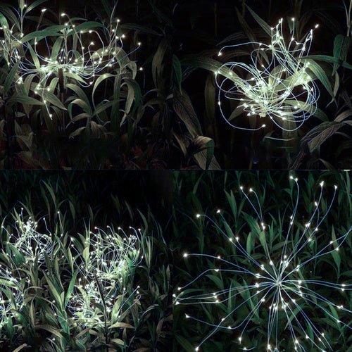 Solar Gartenleuchten Pusteblume 2er Set – LED Solarleuchten Kaltweiß IP65 - Easy2sell - Deluxe
