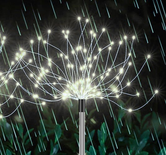 Solar Gartenleuchten Pusteblume 2er Set – LED Solarleuchten Kaltweiß IP65 - Easy2sell - Deluxe