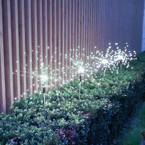 Solar Gartenleuchten Pusteblume 2er Set – LED Solarleuchten Kaltweiß IP65 - Easy2sell - Deluxe