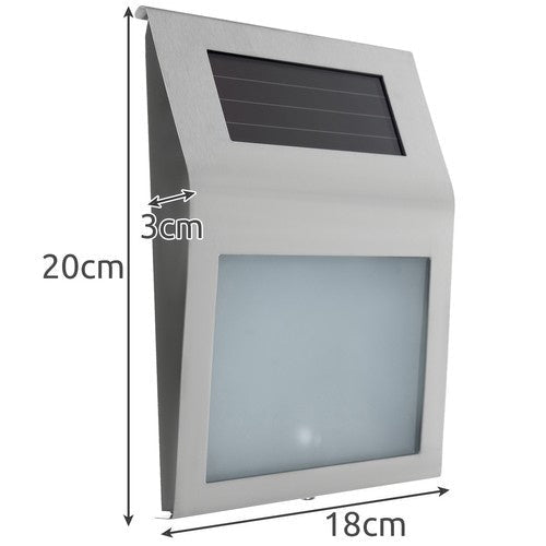 Solar Hausnummer Beleuchtet – Edelstahl Wandleuchte mit Dämmerungssensor - Easy2sell - Deluxe