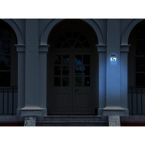 Solar Hausnummer Beleuchtet – Edelstahl Wandleuchte mit Dämmerungssensor - Easy2sell - Deluxe