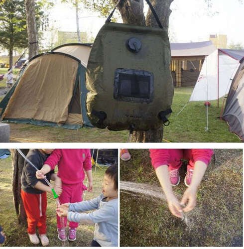 Solardusche 20L mit Thermometer – Mobile Campingdusche für Garten & Outdoor - Easy2sell - Deluxe