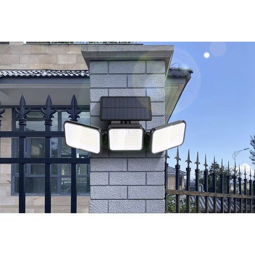 Solarlampe 180 LED Außenleuchte mit Bewegungssensor IP65 Schwarz - Easy2sell - Deluxe