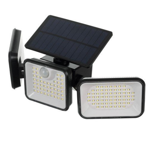Solarlampe 180 LED Außenleuchte mit Bewegungssensor IP65 Schwarz - Easy2sell - Deluxe
