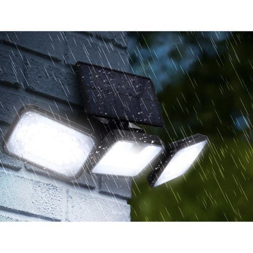 Solarlampe 180 LED Außenleuchte mit Bewegungssensor IP65 Schwarz - Easy2sell - Deluxe