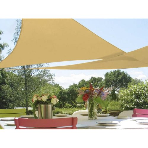 Sonnensegel Dreieckig 3x3x3m Beige – Wasserabweisend für Garten & Terrasse - Easy2sell - Deluxe