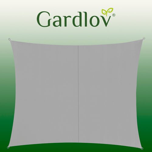 Sonnensegel Rechteckig 3x2m – UV - Schutz Garten & Terrasse Grau Polyester - Easy2sell - Deluxe