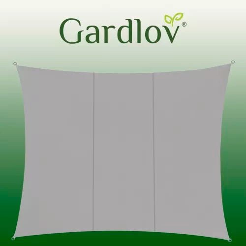 Sonnensegel Rechteckig 4x3m – UV - Schutz Sonnenschutz für Garten, Grau - Easy2sell - Deluxe