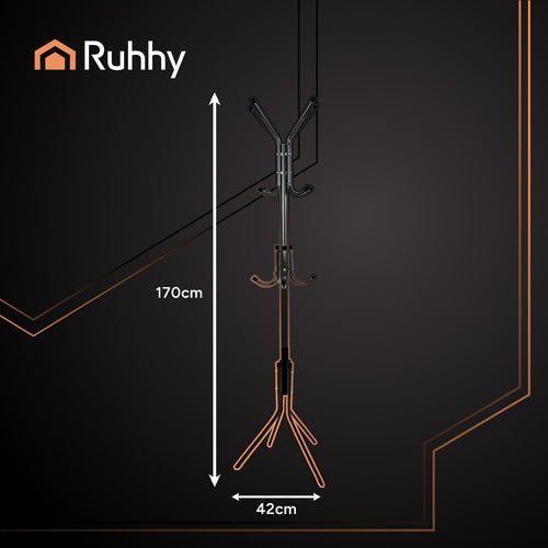 Standgarderobe 170cm - schwarz Ruhhy 26362 - Easy2sell - Deluxe