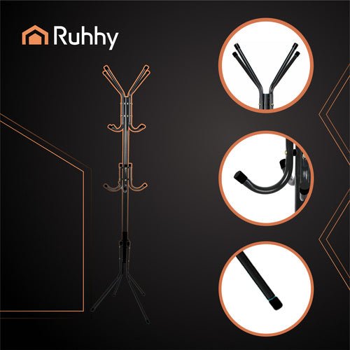 Standgarderobe 170cm - schwarz Ruhhy 26362 - Easy2sell - Deluxe