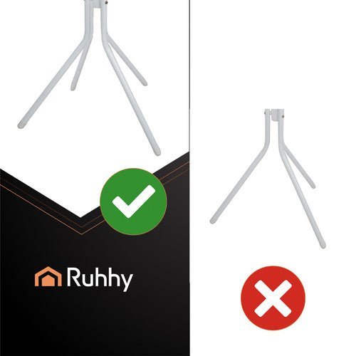 Standgarderobe Kleiderständer mit 3 Ebenen – Metall Kleiderbügel Weiß 170cm - Easy2sell - Deluxe