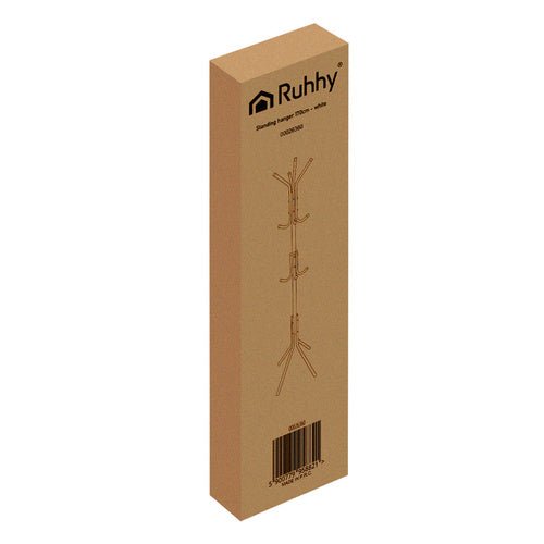 Standgarderobe Kleiderständer mit 3 Ebenen – Metall Kleiderbügel Weiß 170cm - Easy2sell - Deluxe
