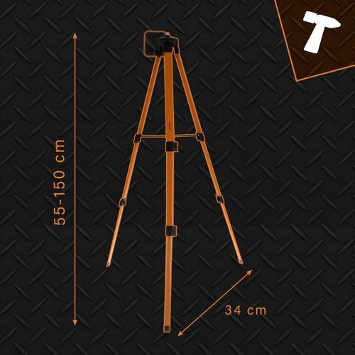 Stativ für Kreuzlinienlaser – 150cm Höhenverstellbar, 5/8 Zoll Gewinde - Easy2sell - Deluxe