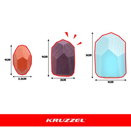 Steine/Holzklötze - 16 Stück Kruzzel 26323 - Easy2sell - Deluxe