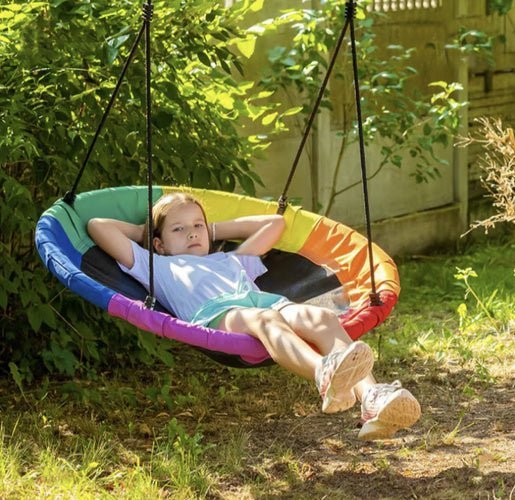 Storchennestschaukel Garten 110 cm – Wetterfeste Nestschaukel bis 150 kg - Easy2sell - Deluxe