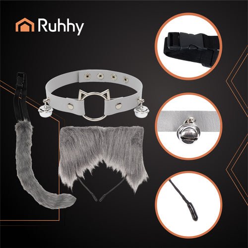 Strój kota/lisa 3el. szary Ruhhy 26586 - Easy2sell - Deluxe