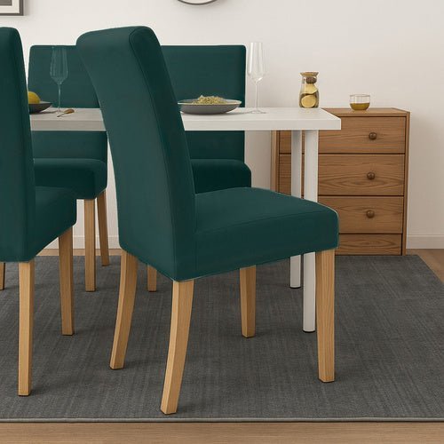 Stuhlhussen 6er Set Elastisch – Universal Stuhlbezug Grün aus Polyester - Easy2sell - Deluxe