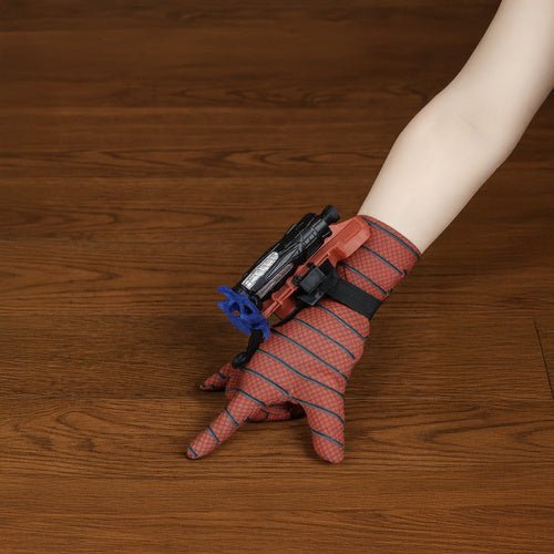 Superhelden Handschuh mit Netzwerfer und 3 Darts – Kinder Spielzeug, Rot - Easy2sell - Deluxe