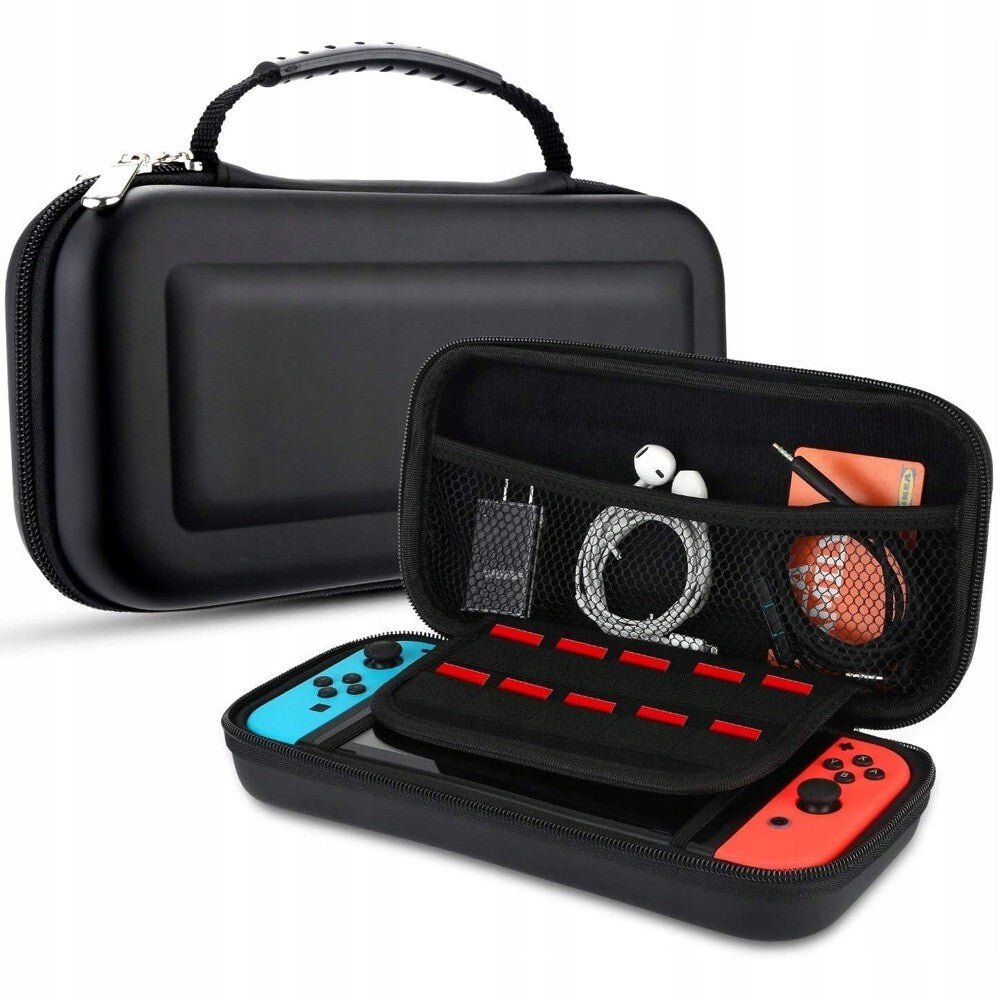 Tasche für Nintendo Switch / OLED Reise Tasche Hülle Hardcase Case in schwarz - Easy2sell - Deluxe