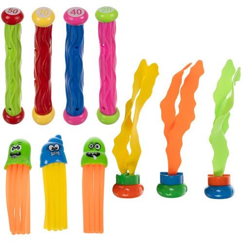 Tauchspielzeug Set mit Schatzsuche – 26 - teilig für Kinder inkl. Tasche - Easy2sell - Deluxe
