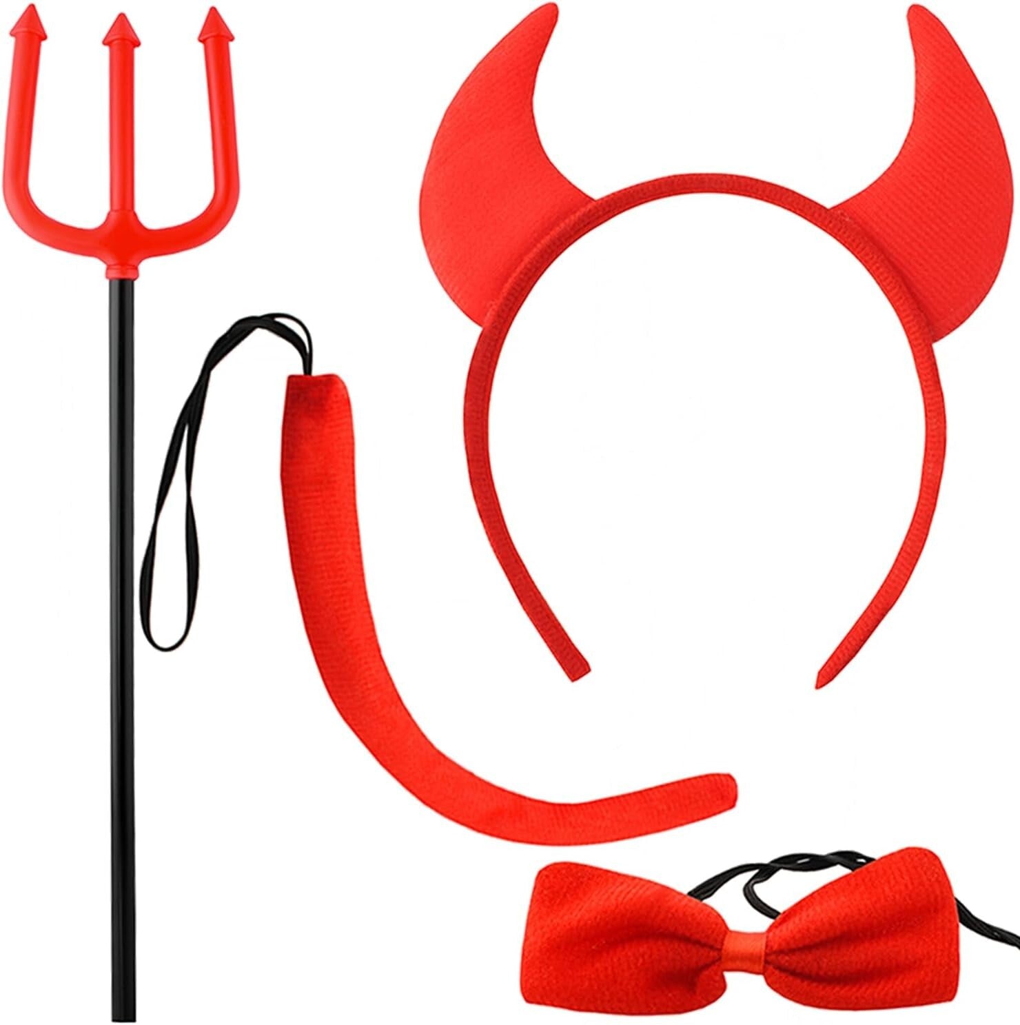 Teufel Kostüm Teufelchen Halloween Karneval Fasching Teufel Kinder & Erwachsen - Easy2sell - Deluxe