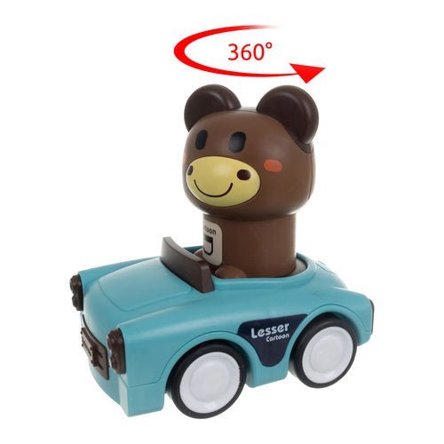 Tierautos Spielzeug 4er Set – Push - and - Go Fahrzeuge für Kinder ab 18 Monaten - Easy2sell - Deluxe