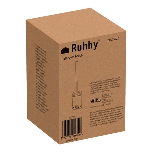 Toilettenbürste mit Halbrundem Kopf für gründliche Reinigung schwarz - Easy2sell - Deluxe