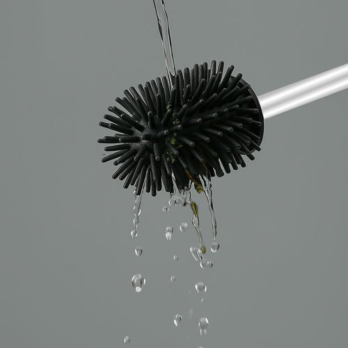 Toilettenbürste mit Halbrundem Kopf für gründliche Reinigung schwarz - Easy2sell - Deluxe