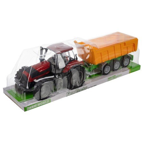 Traktor mit Anhänger Spielzeug – Lenkbar und Kippbar aus ABS - Kunststoff - Easy2sell - Deluxe