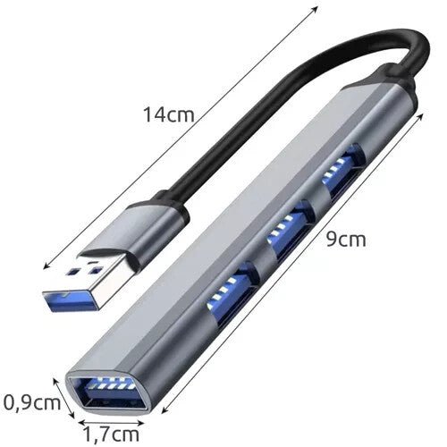 USB - Hub 4 Ports 3.0/2.0 - Easy2sell - Deluxe