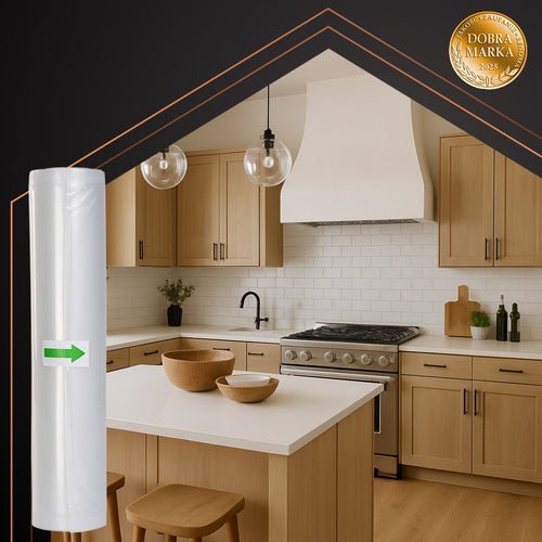 Vakuumierfolie Rolle 28 x 600 cm – Rändelfolie Transparent für Vakuumierer - Easy2sell - Deluxe