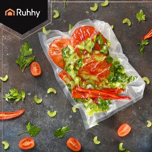 Vakuumierfolie Rolle 28 x 600 cm – Rändelfolie Transparent für Vakuumierer - Easy2sell - Deluxe