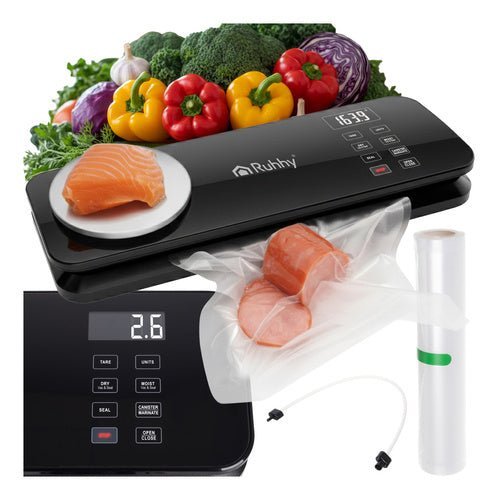 Vakuumiergerät mit Waage und Cutter – 120W Vakuumierer für Lebensmittel - Easy2sell - Deluxe