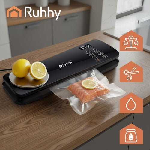 Vakuumiergerät mit Waage und Cutter – 120W Vakuumierer für Lebensmittel - Easy2sell - Deluxe