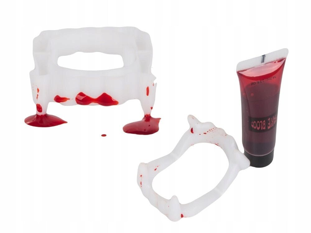 Vampir Zähne mit Kunstblut - Easy2sell - Deluxe