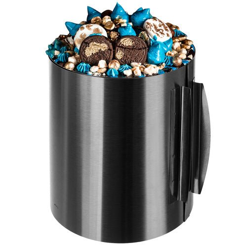 Verstellbare Kuchenform 16–30 cm, 20 cm hoch, Edelstahl - Easy2sell - Deluxe