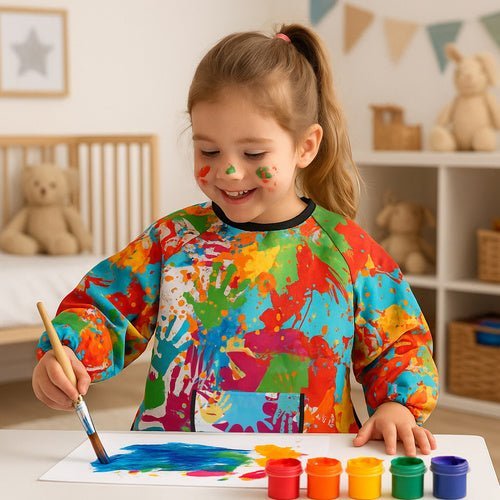 Wasserdichte Malschürze mit langen Ärmeln für kreative Kinder - Easy2sell - Deluxe