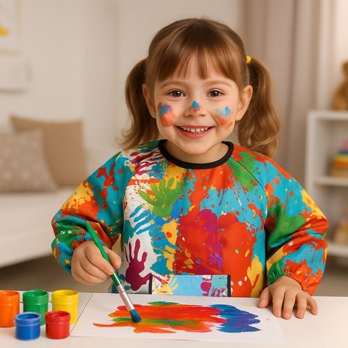 Wasserdichte Malschürze mit langen Ärmeln für kreative Kinder - Easy2sell - Deluxe