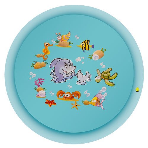 Wassersprinkler Matte für Kinder – Garten Wasserfontäne, 150 cm, Mehrfarbig - Easy2sell - Deluxe