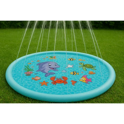 Wassersprinkler Matte für Kinder – Garten Wasserfontäne, 150 cm, Mehrfarbig - Easy2sell - Deluxe
