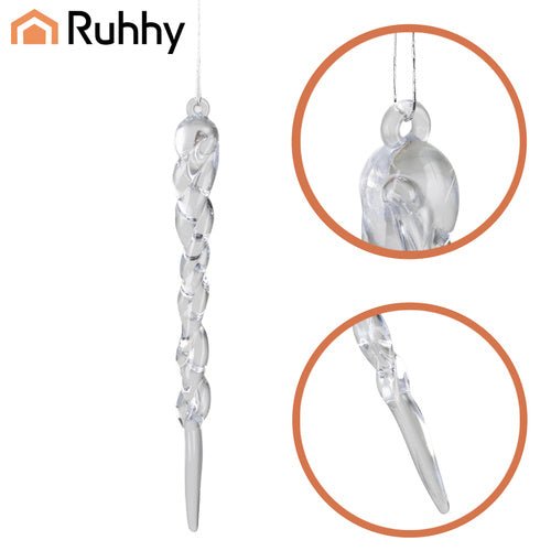 Weihnachtsbaum - Eiszapfen, 12 Stück, Ruhhy 25377 - Easy2sell - Deluxe