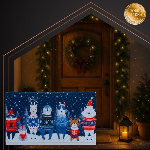 Weihnachtsfußmatte 75x45 cm – Festliche Schmutzfangmatte für Außen - Easy2sell - Deluxe